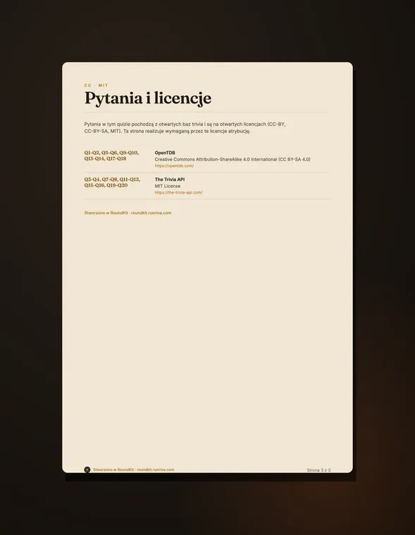 Strona źródeł i licencji